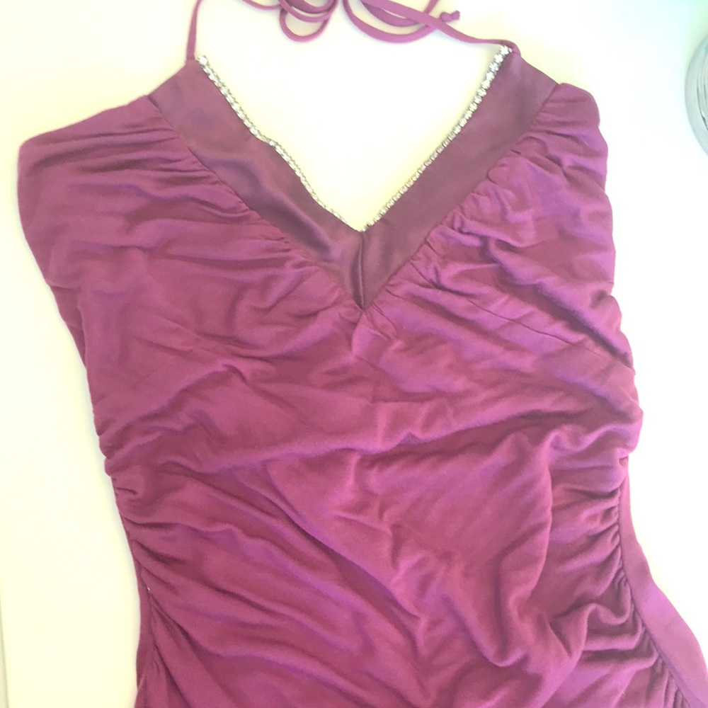 Guess Rhinestone Asymmetrical Dress